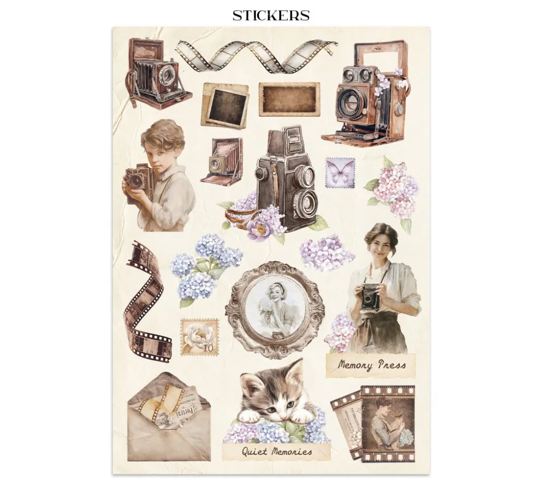 Stamperia Scrapbooking|Papier-Bastelsets>Junk Journal Book "Quiet Days"