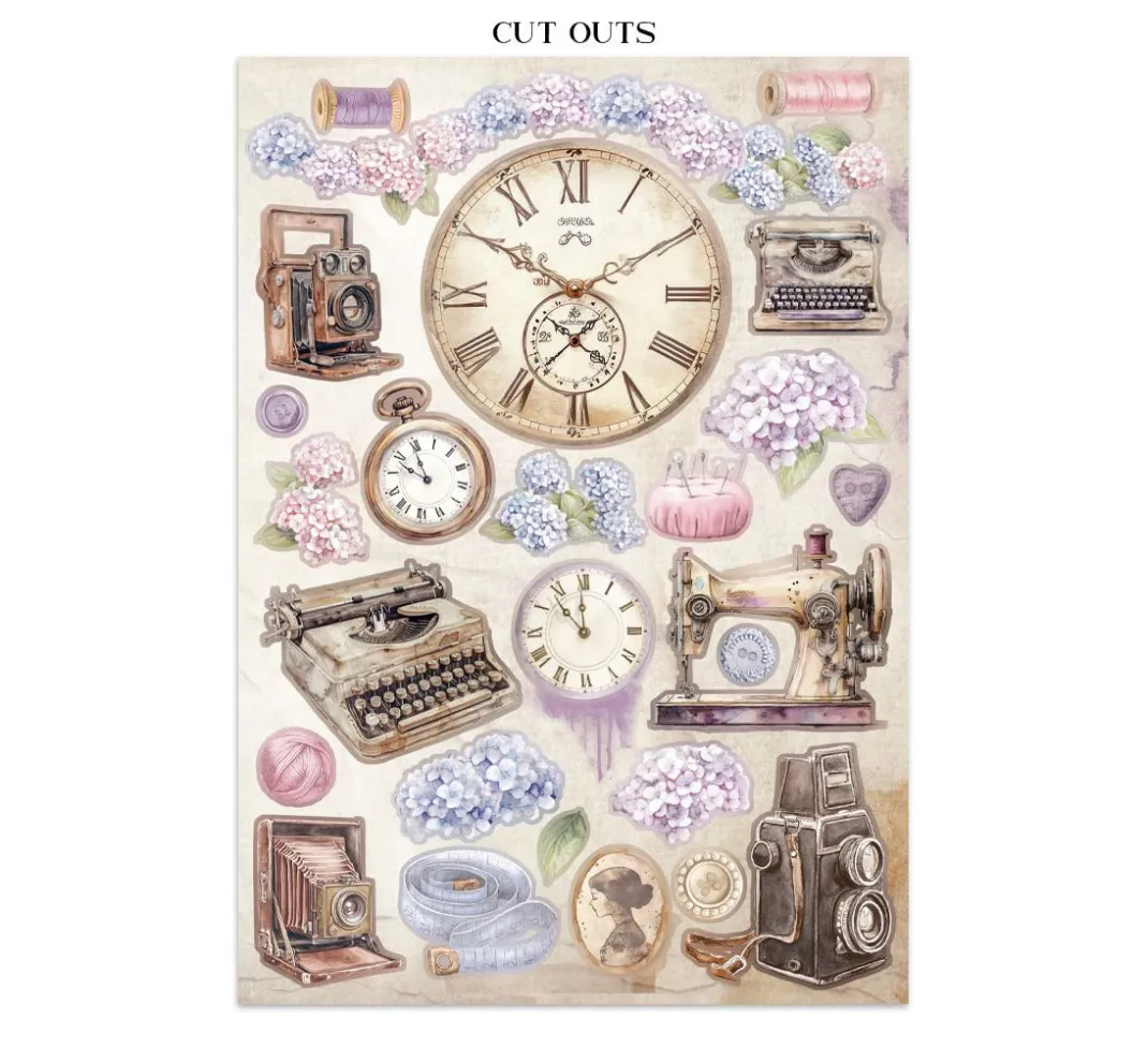 Stamperia Scrapbooking|Papier-Bastelsets>Junk Journal Book "Quiet Days"