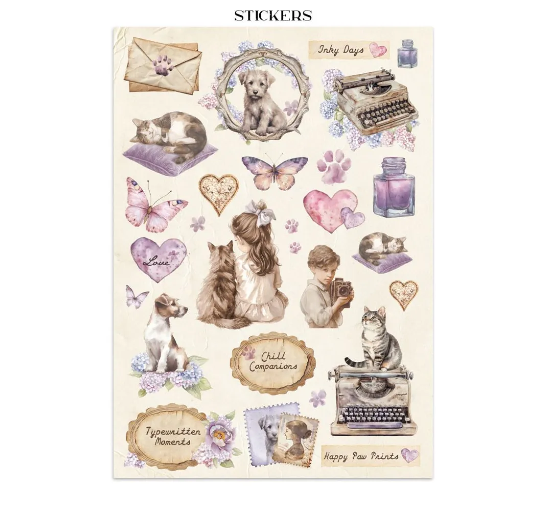 Stamperia Scrapbooking|Papier-Bastelsets>Junk Journal Book "Quiet Days"