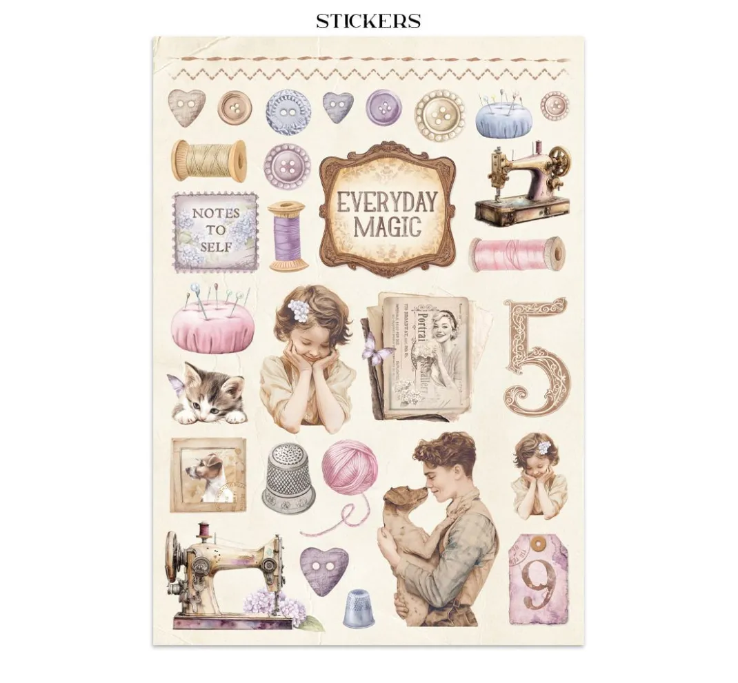 Stamperia Scrapbooking|Papier-Bastelsets>Junk Journal Book "Quiet Days"
