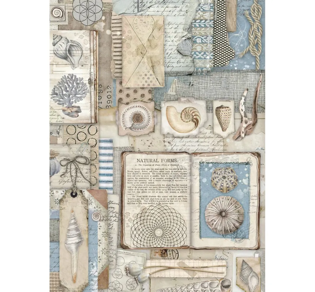 Stamperia Scrapbooking|Papier-Bastelsets>Junk Journal Book "Silent Sea"