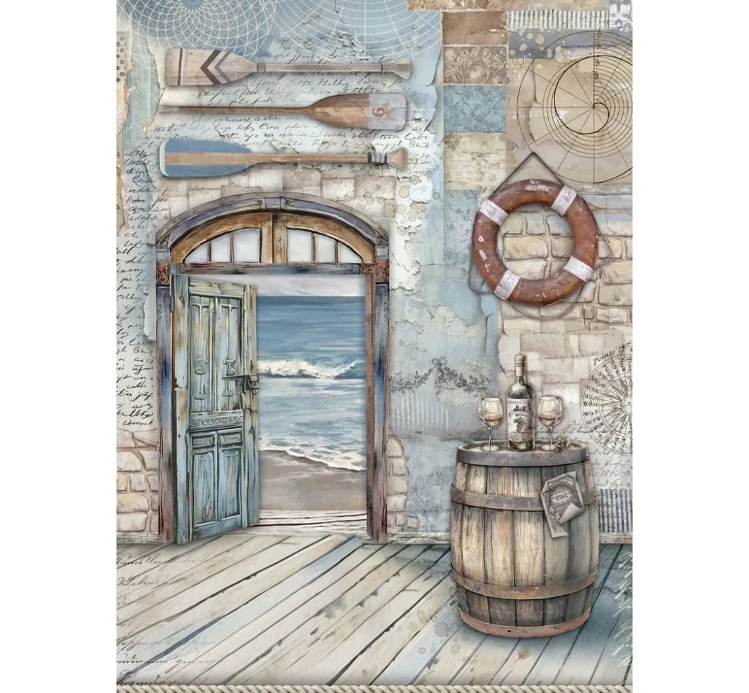 Stamperia Scrapbooking|Papier-Bastelsets>Junk Journal Book "Silent Sea"