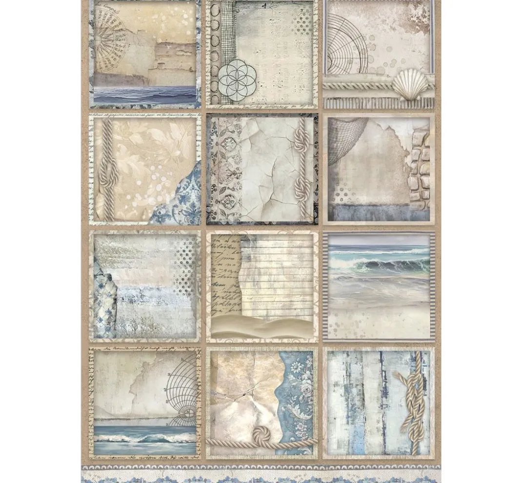 Stamperia Scrapbooking|Papier-Bastelsets>Junk Journal Book "Silent Sea"