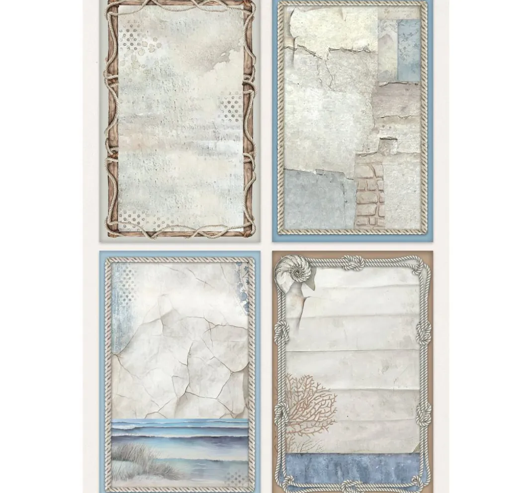 Stamperia Scrapbooking|Papier-Bastelsets>Junk Journal Book "Silent Sea"