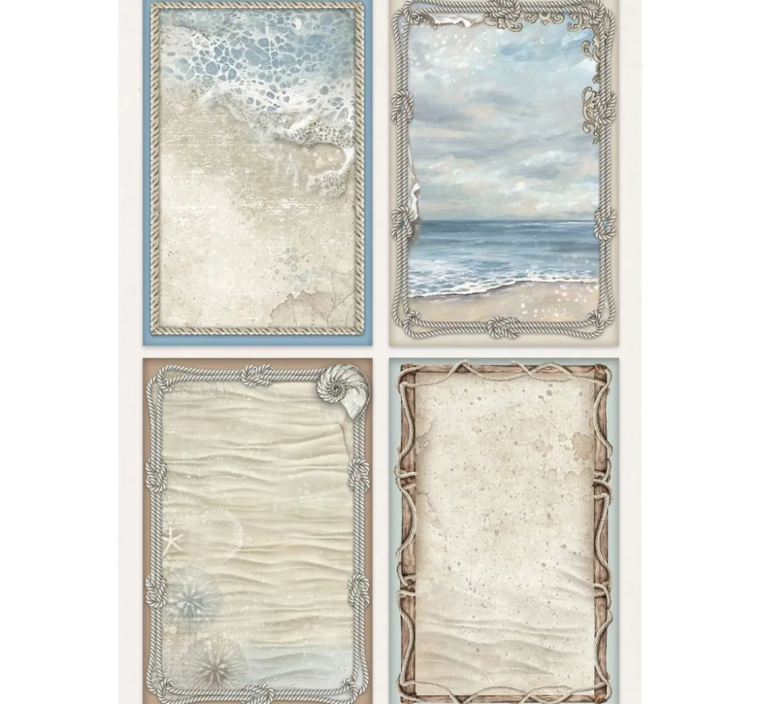 Stamperia Scrapbooking|Papier-Bastelsets>Junk Journal Book "Silent Sea"