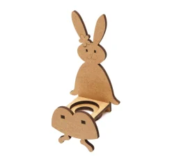 ohne Marke Holz, Mdf & Pappmaché>Kantenhocker "Häsin Daisy", MDF-Holz