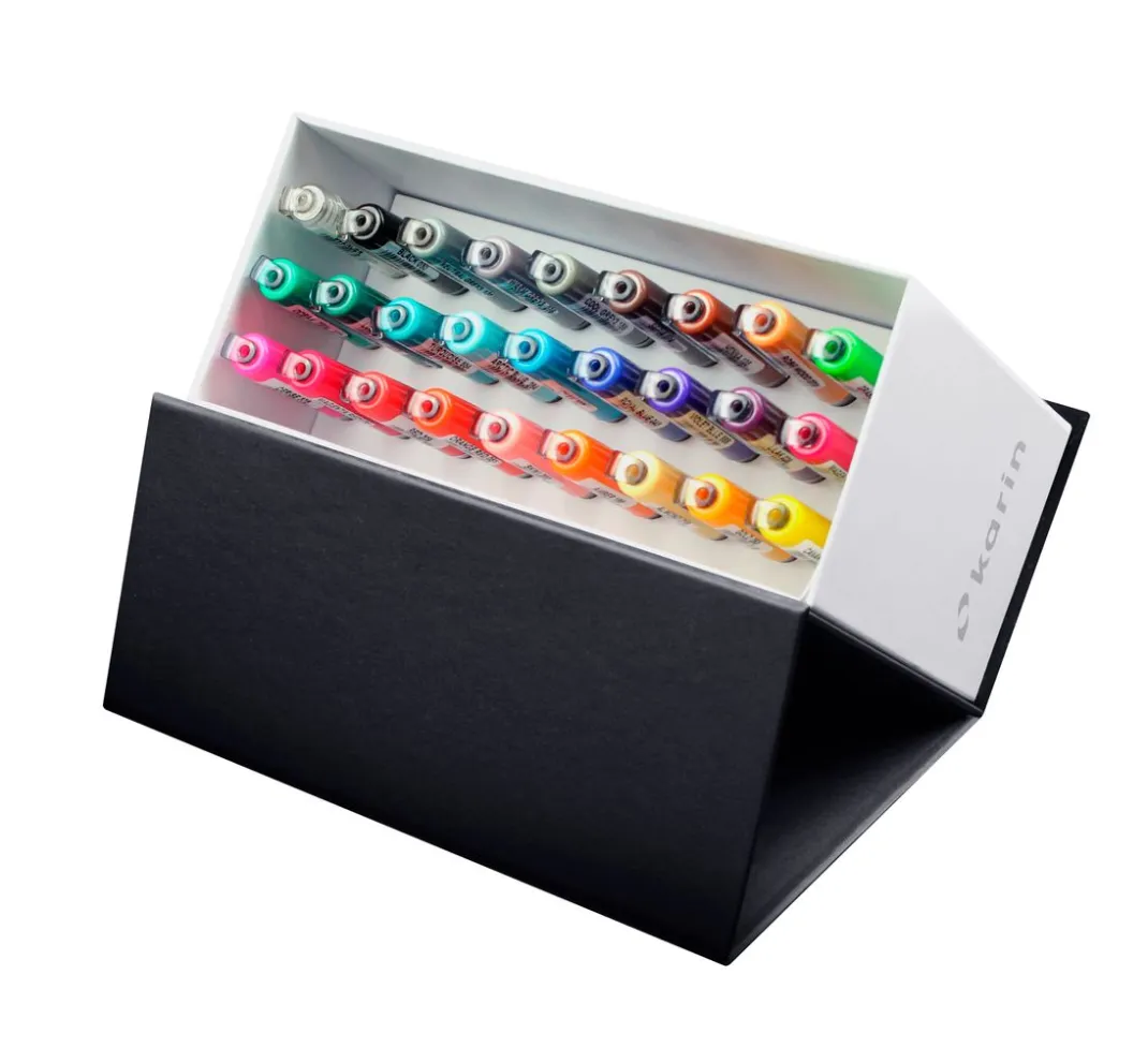 karin Aquarell|Stifte>Brushmarker PRO Mini Box 26 colours + blender set