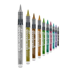 karin Stifte|Kartengestaltung>Decobrush Metallic, 10 colours set