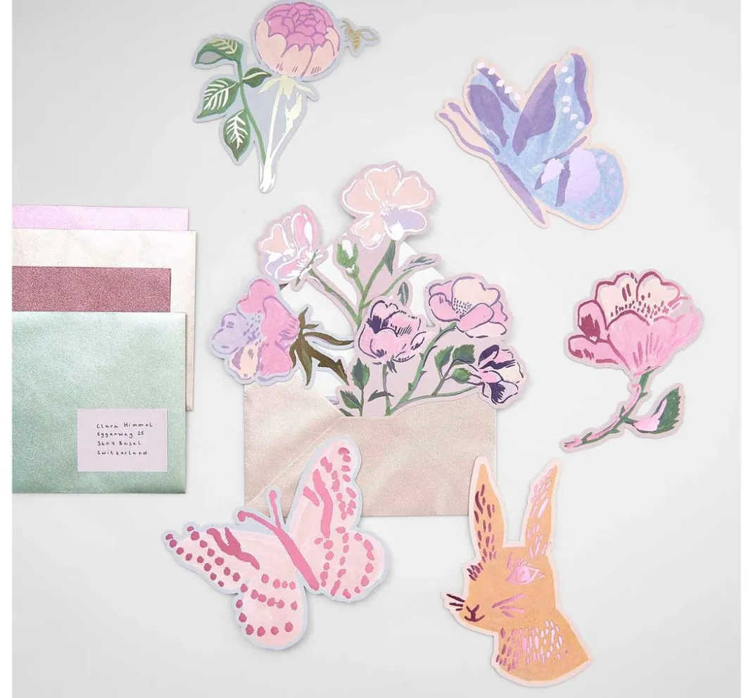 Rico Design Karten & Umschläge|Papier-Bastelsets>Kartenset "La Vie En Rose"