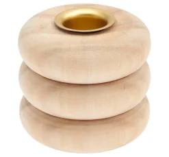 Rico Design Kerzen Gestalten|Holz, Mdf & Pappmaché>Kerzenhalter "Ringe", für Stabkerzen Ø 2,4 cm