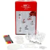 creativ company Bastelsets>Komplett-Set "Weihnachtskugeln mit Schnee"