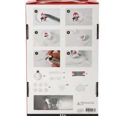 creativ company Bastelsets>Komplett-Set "Weihnachtskugeln mit Schnee"