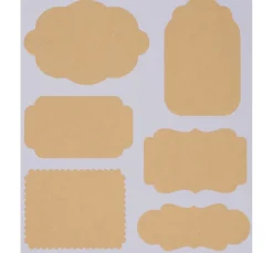 Meyco Sticker & Klebebänder|Kartengestaltung>Kraftpapier Sticker "Etiketten"