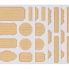 Meyco Scrapbooking|Kartengestaltung>Kraftpapier Sticker "Etiketten liniert"