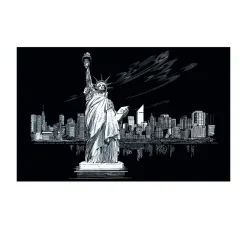Kinder Royal Langnickel Kratzbilder|Kratzbilder>Kratzbild "Freiheitsstatue"