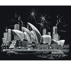 Kinder Royal Langnickel Kratzbilder|Kratzbilder>Kratzbild "Sydney Opera House"