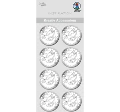 URSUS Sticker & Klebebänder|Kartengestaltung>Kreativ-Accessoires "Taube silber"