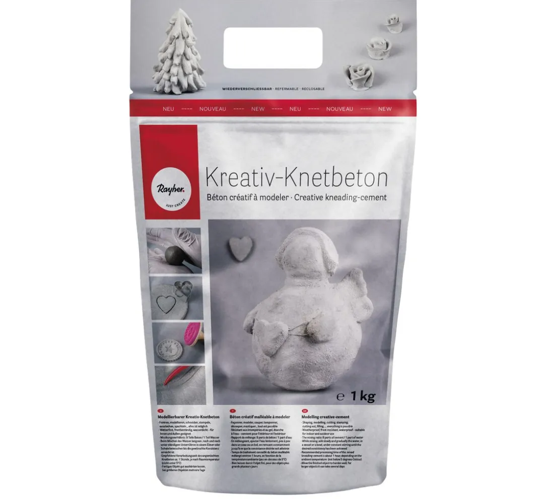 Kinder Rayher Modelliermasse|Modelliermassen>Kreativ-Knetbeton