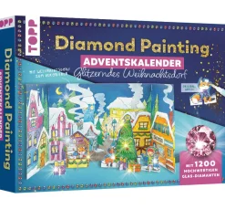 Topp Adventskalender|Diamond Painting>Kreativ-Set "Diamond Painting - Adventskalender Glitzerndes Weihnachtsdorf"