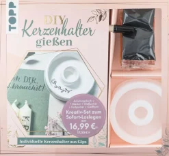 Topp Gieß-Sets|Sets>Kreativ-Set "Kerzenhalter gießen"