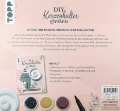 Topp Gieß-Sets|Sets>Kreativ-Set "Kerzenhalter gießen"