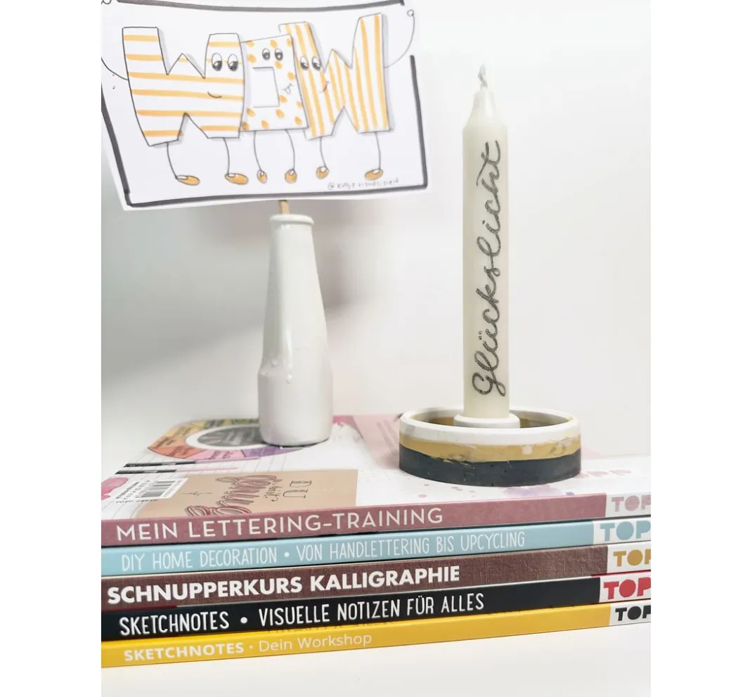 Topp Gieß-Sets|Sets>Kreativ-Set "Kerzenhalter gießen"
