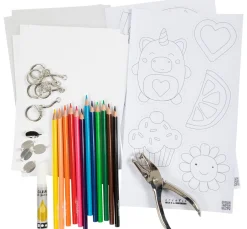 Kinder creativ company Weitere Geschenkideen Für Kinder|Deko-Bastelsets>Kreativset Schrumpffolie "Accessoires"