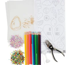 Kinder creativ company Weitere Geschenkideen Für Kinder|Schmuck-Bastelsets>Kreativset Schrumpffolie "Schmuck"