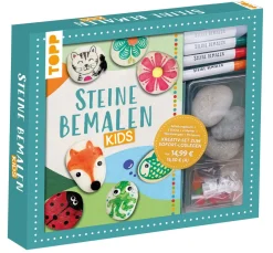 Kinder Topp Kinderbücher|Malbücher>Kreativ-Set "Steine bemalen Kids"