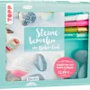 Topp Malbücher|Bastelsets>Kreativ-Set "Steine bemalen im Boho-Look"