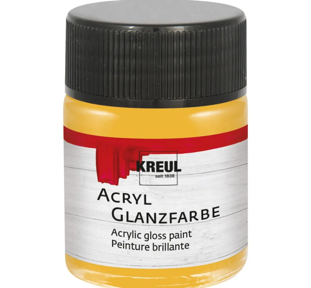 Kreul Kreative Bastelfarbe>KREUL Acryl Glanzfarbe, 50 ml, metallic