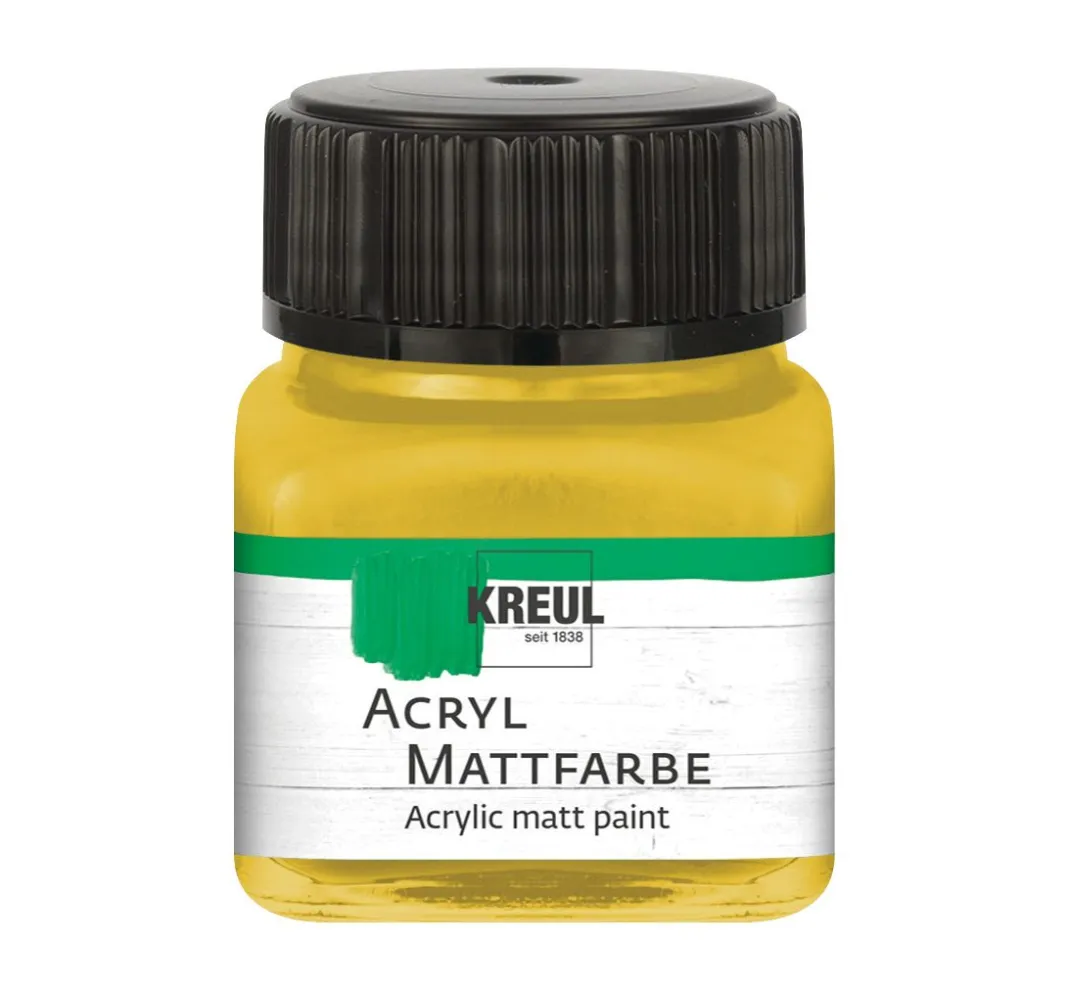 Kreul Kreative Bastelfarbe>KREUL Acryl Mattfarbe, 20 ml, Metallic