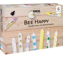 Kreul Kerzen Gestalten|Bastelsets>Candle Pen "Bee Happy", 6er Set
