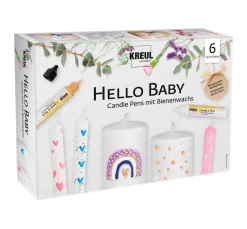 Kreul Kreative Kerzenwachs|Kerzen Gestalten>KREUL Candle Pen "Hello Baby" 6er-Set