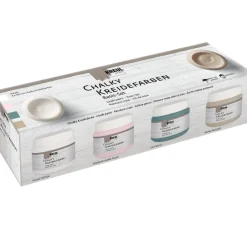 Kreul Kreative Kreidefarbe|Effektfarbe>KREUL Chalky Kreidefarben Basis-Set, 4 x 150 ml
