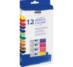 Kreul Künstler Künstlerfarbe>KREUL el Greco Acrylic-Set, 12 x 12 ml Tuben