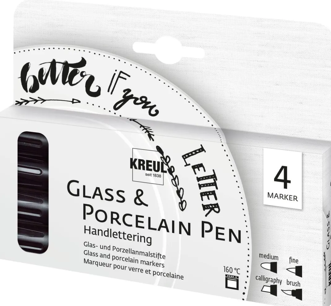 Kreul Kreative Stifte>KREUL Glass & Porcelain Pen "Handlettering"