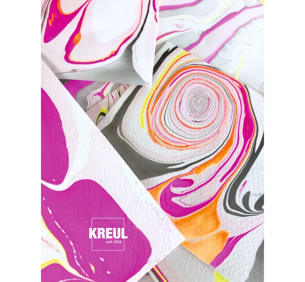 Kreul Kreative Marmorieren|Farbsets>KREUL Magic Marble Set "Love Neon"