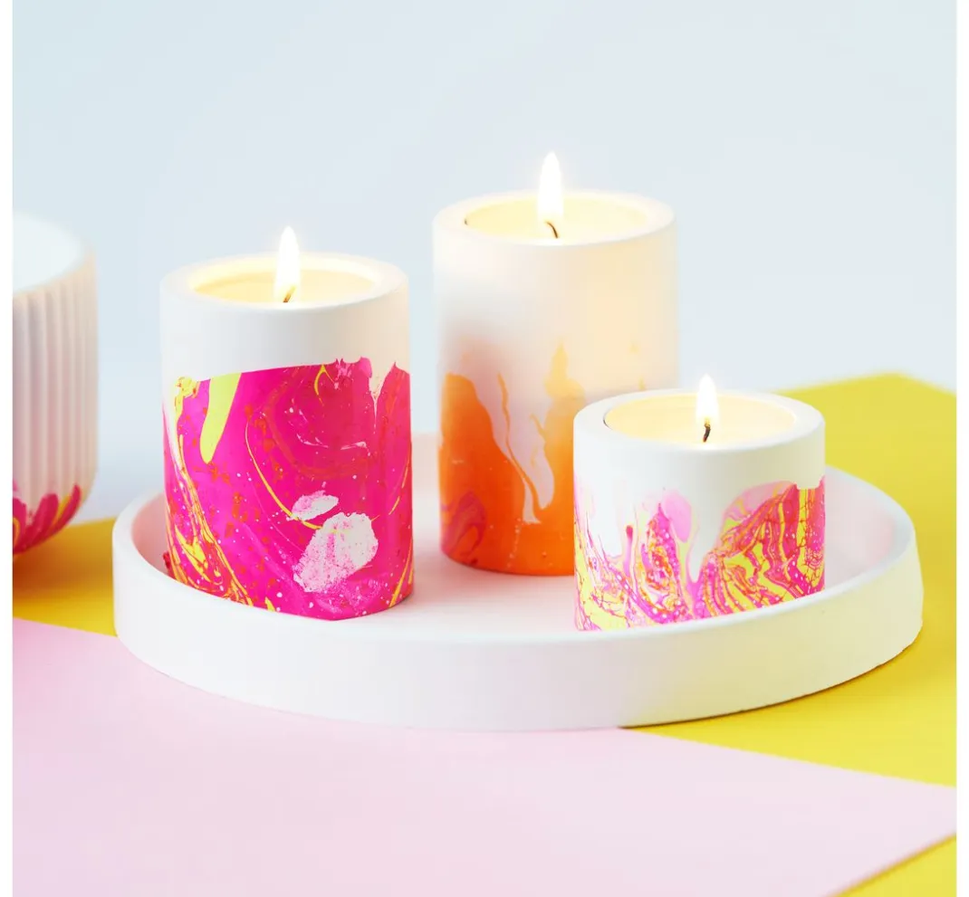 Kreul Kreative Marmorieren|Farbsets>KREUL Magic Marble Set "Love Neon"