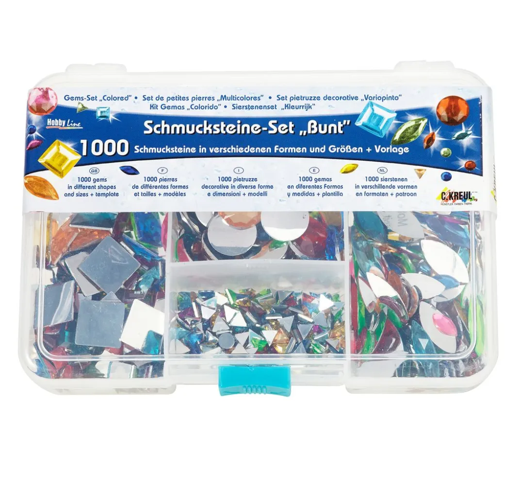 Kreul Bastelzubehör>Schmucksteine-Set "Bunt"