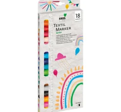 Kreul Kreative Textilfarbe|Stifte>KREUL Textil Marker medium "Junior", 18er-Set