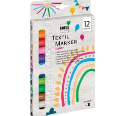 Kinder Kreul Kreative Stifte & Marker|Textilfarbe>KREUL Textil Marker medium "Junior", 12er-Set