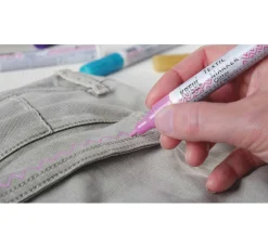 Kreul Textilfarbe|Farbsets>Textil Marker medium "Glitter", 5er-Set
