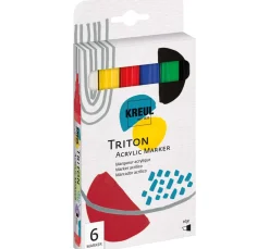Kinder Kreul Künstler Stifte & Marker|Stifte>KREUL Triton Acrylic Marker "edge", 6er-Set