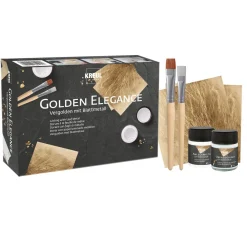 Kreul Kreative Vergolden|Farbsets>KREUL Vergolden mit Blattmetall "Golden Elegance"