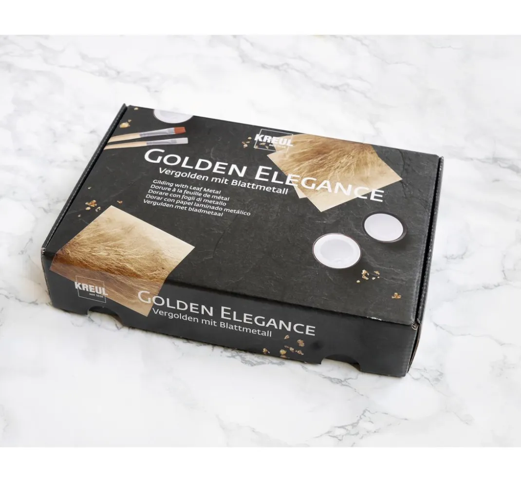 Kreul Kreative Vergolden|Farbsets>KREUL Vergolden mit Blattmetall "Golden Elegance"