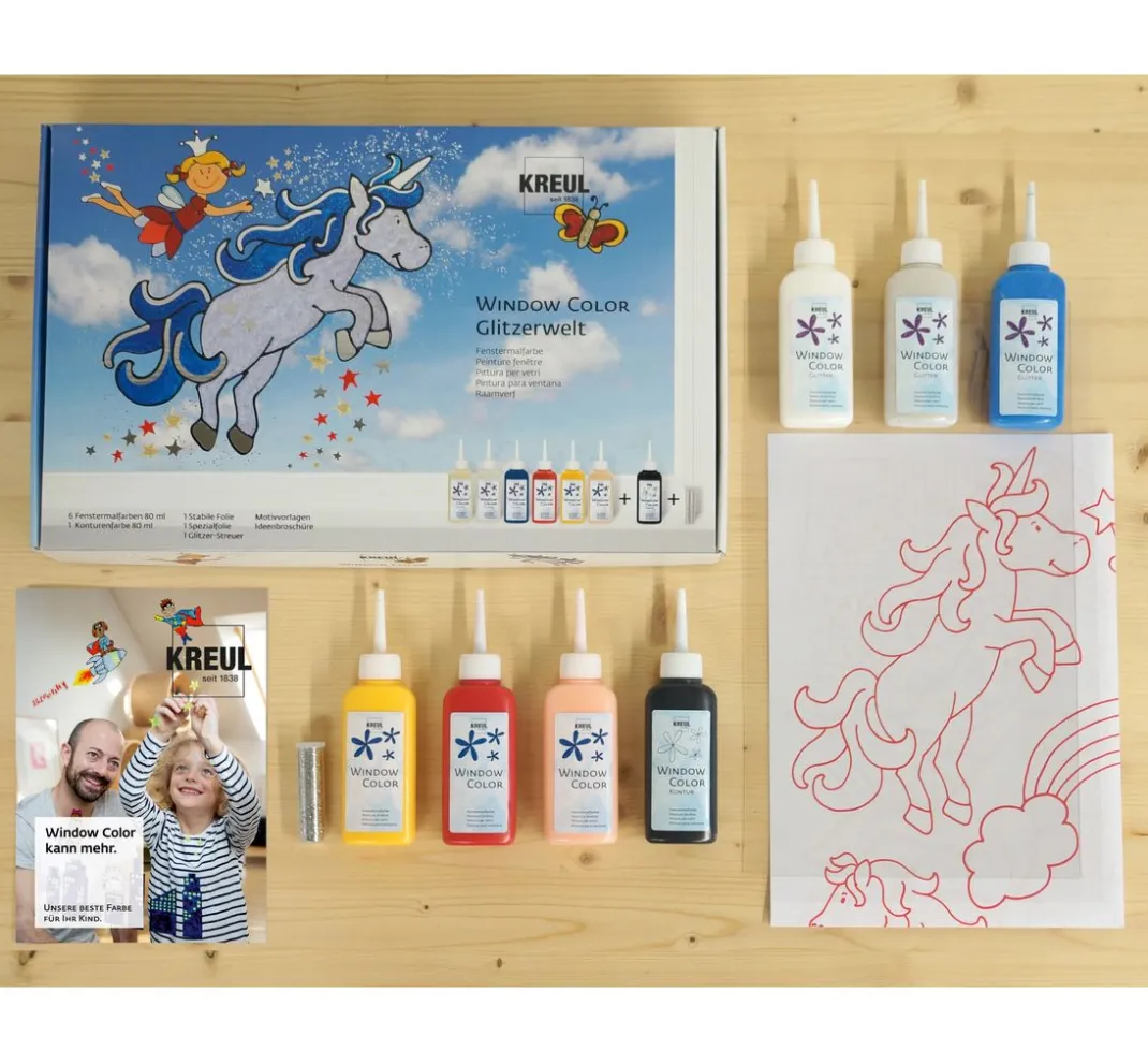Kinder Kreul Kinder Window Color|Malsets>Kreul Window Color Set "Glitzerwelt"