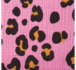 Rico Design Musselin Stoff|Baumwollstoff>Krinkel-Musselin Baumwoll-Stoff "Acid Leo"