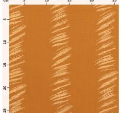 Rico Design Musselin Stoff|Stoff Meterware>Krinkel-Musselin Baumwoll-Stoff mit Gold-Effekt "Transformation" Crush Stipes