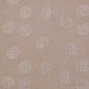 Rico Design Musselin Stoff|Stoff Meterware>Krinkel-Musselin Baumwoll-Stoff mit Metallic-Effekt "Sakura Blossom Taupe"